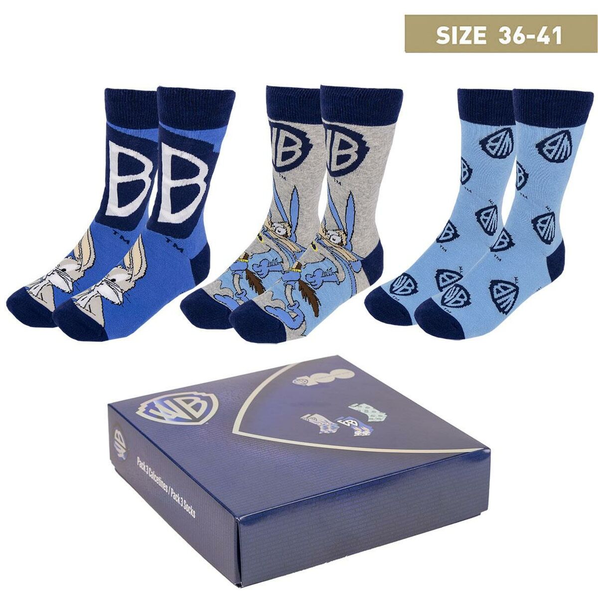 Calzini Warner Bros 3 Pezzi
